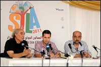 de gauche à droite: Wassiny Laâredj, Hamid Abdelkader, Iskander Habash